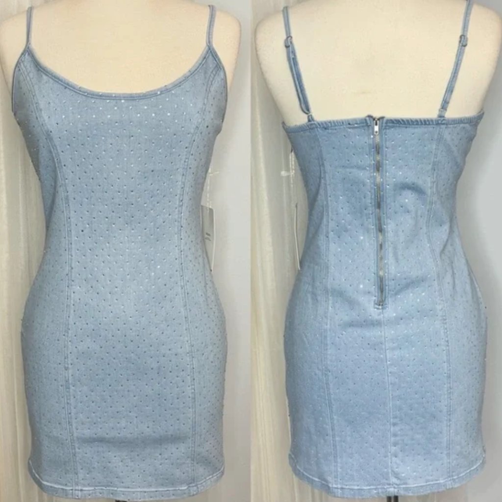 denim mini dresses for womens Shots of Whiskey Dress - Dark Denim (FINAL SALE) Heritage Collection back daytime style Color:rose gold ASOS DESIGN denim oversized